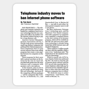 HD - Telephone industry moves to ban Internet phone software Magnet
